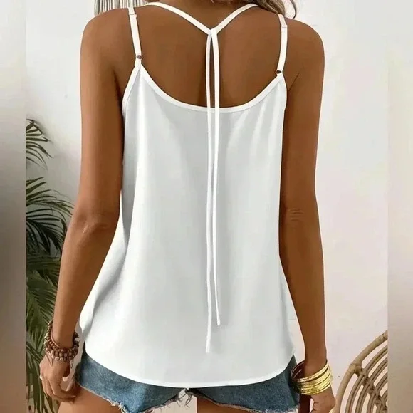 White Button Cami - Size 8/10 - Picture 3 of 4